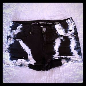 Jean shorts tie dye